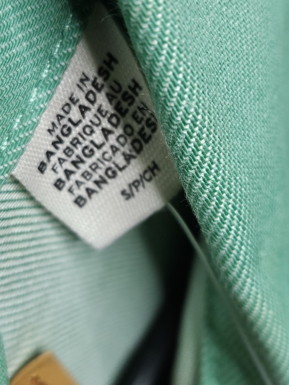 NWT Levi's Raw Unwashed Denim Trucker Jacket - Rare Mint Green Men Size S - Picture 6 of 7